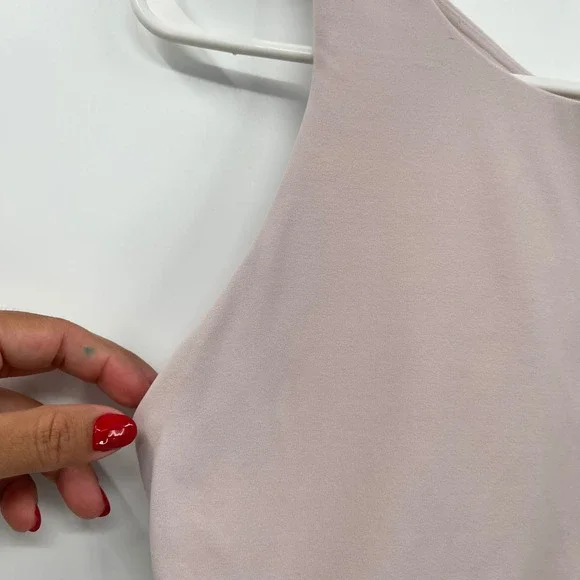 Athleta XL High‎ Neck Cross Back Tank Top Activewear Athletic Blush - Picture 2 of 9